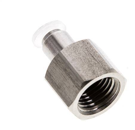 4mm x G1/4'' Steckverschraubung mit Innengewinde Edelstahl/PA EPDM/PTFE
