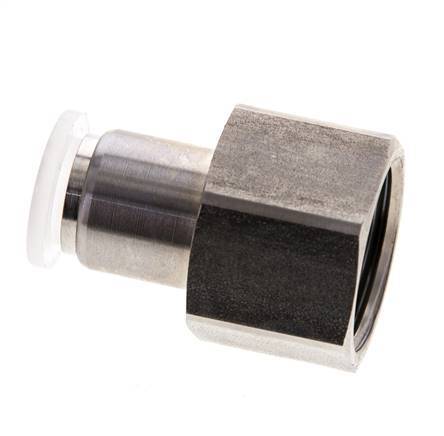 10mm x G1/2'' Steckverschraubung mit Innengewinde Edelstahl/PA EPDM/PTFE