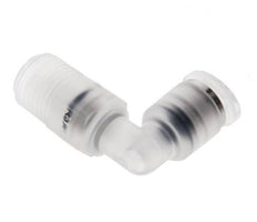 4mm x R1/8'' 90deg Winkel-Steckverschraubung mit Außengewinde Messing FKM drehbar