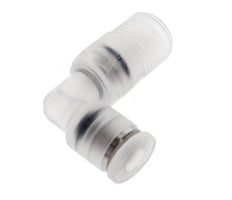 4mm x R1/8'' 90deg Winkel-Steckverschraubung mit Außengewinde Messing FKM drehbar