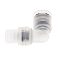 6mm x R1/8'' 90deg Winkel-Steckverschraubung mit Außengewinde Messing FKM drehbar