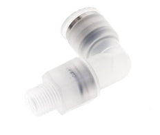 8mm x R1/8'' 90deg Elbow Push-in Fitting with Male Threads PA EPDM/PTFE Rotatable