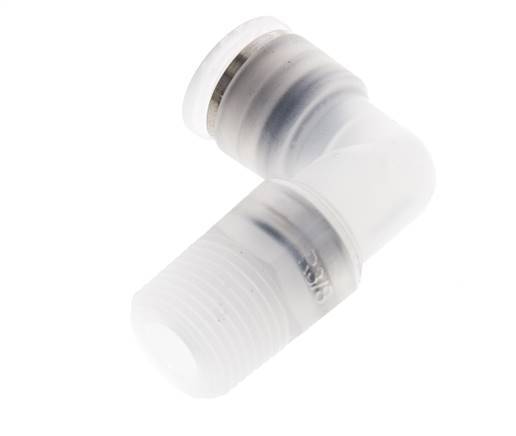 10mm x R3/8'' 90deg Winkel Steckverschraubung mit Außengewinde Messing FKM drehbar