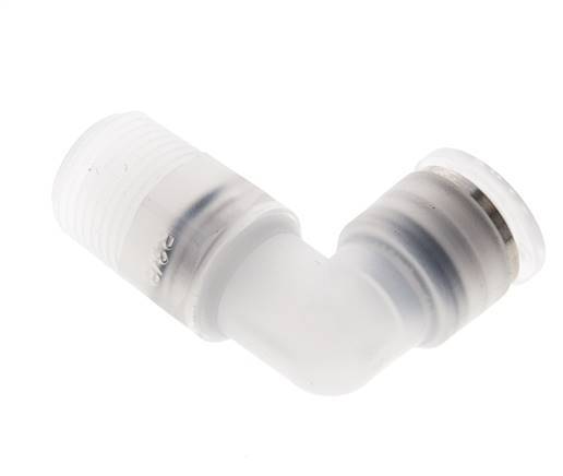 10mm x R3/8'' 90deg Winkel Steckverschraubung mit Außengewinde Messing FKM drehbar