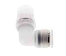 10mm x R3/8'' 90deg Winkel Steckverschraubung mit Außengewinde Messing FKM drehbar