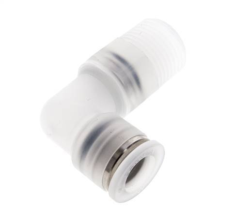 10mm x R3/8'' 90deg Winkel Steckverschraubung mit Außengewinde Messing FKM drehbar