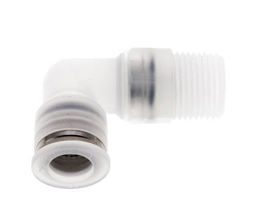 10mm x R3/8'' 90deg Winkel Steckverschraubung mit Außengewinde Messing FKM drehbar