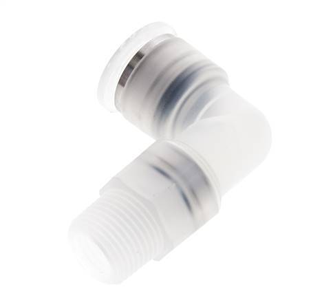 12mm x R3/8'' 90deg Winkel Steckverschraubung mit Außengewinde Messing FKM drehbar