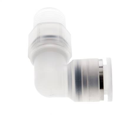 12mm x R3/8'' 90deg Winkel Steckverschraubung mit Außengewinde Messing FKM drehbar