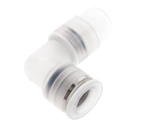 12mm x R3/8'' 90deg Winkel Steckverschraubung mit Außengewinde Messing FKM drehbar