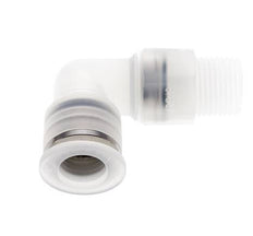 12mm x R3/8'' 90deg Winkel Steckverschraubung mit Außengewinde Messing FKM drehbar