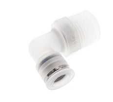 10mm x R1/2'' 90deg Elbow Push-in Fitting with Male Threads PA EPDM/PTFE Rotatable