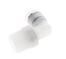 10mm x R1/2'' 90deg Winkel-Steckverschraubung mit Außengewinde Messing FKM drehbar