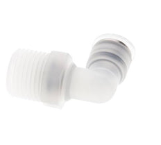 10mm x R1/2'' 90deg Winkel-Steckverschraubung mit Außengewinde Messing FKM drehbar