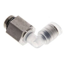 4mm x G1/8'' 90Grad Winkel-Steckverschraubung mit Außengewinde PA/Edelstahl EPDM drehbar