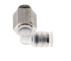 4mm x G1/8'' 90Grad Winkel-Steckverschraubung mit Außengewinde PA/Edelstahl EPDM drehbar
