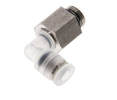 4mm x G1/8'' 90Grad Winkel-Steckverschraubung mit Außengewinde PA/Edelstahl EPDM drehbar