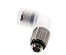 8mm x G1/8'' 90Grad Winkel-Steckverschraubung mit Außengewinde PA/Edelstahl EPDM drehbar