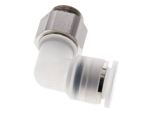 12mm x G3/8'' 90Grad Winkel-Steckverschraubung mit Außengewinde PA/Edelstahl EPDM drehbar