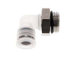 10mm x G1/2'' 90deg Winkel-Steckverschraubung mit Außengewinde PA/Edelstahl EPDM drehbar