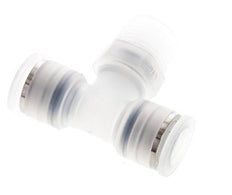 12mm x R1/2'' Inline-T-Stück Steckverschraubung mit Außengewinde Messing/PA 66 NBR drehbar