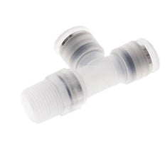 10mm x R3/8'' Right Angle Tee Push-in Fitting with Male Threads PA EPDM FDA Rotatable