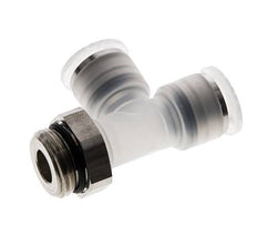 12mm x G1/2'' Right Angle Tee Push-in Fitting with Male Threads PA/Stainless Steel EPDM FDA Rotatable
