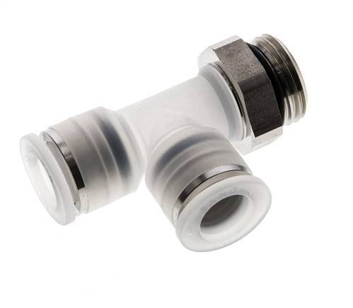 12mm x G1/2'' rechtwinkliges T-Stück Steckverschraubung mit Außengewinde PA/Edelstahl EPDM FDA drehbar