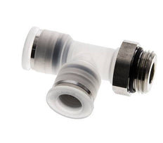12mm x G1/2'' rechtwinkliges T-Stück Steckverschraubung mit Außengewinde PA/Edelstahl EPDM FDA drehbar