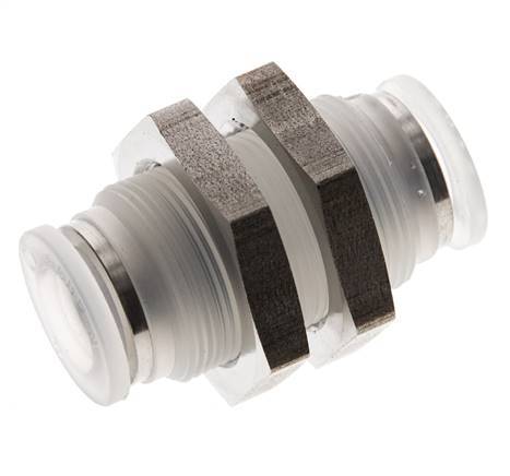 10mm Steckverschraubung PA EPDM/PTFE Bulkhead