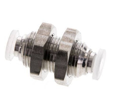 4mm Steckverschraubung Edelstahl/PA EPDM/PTFE Bulkhead
