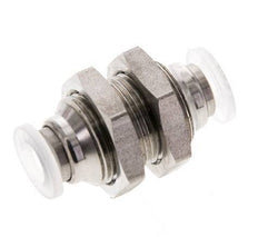 6-mm-Steckverschraubung Edelstahl/PA EPDM/PTFE Bulkhead