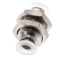6-mm-Steckverschraubung Edelstahl/PA EPDM/PTFE Bulkhead