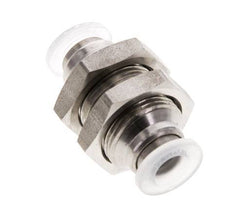 6-mm-Steckverschraubung Edelstahl/PA EPDM/PTFE Bulkhead