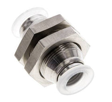 10mm Steckverschraubung Edelstahl/PA EPDM/PTFE Bulkhead
