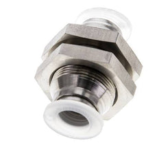 10mm Steckverschraubung Edelstahl/PA EPDM/PTFE Bulkhead