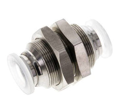 12-mm-Steckverschraubung Edelstahl/PA EPDM/PTFE Bulkhead