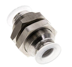12-mm-Steckverschraubung Edelstahl/PA EPDM/PTFE Bulkhead