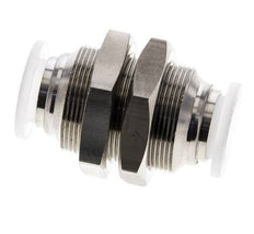 12-mm-Steckverschraubung Edelstahl/PA EPDM/PTFE Bulkhead