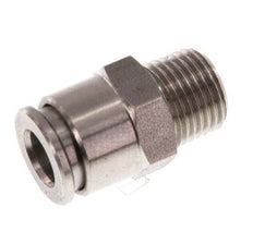 6mm x R1/8'' Steckverschraubung mit Außengewinde Edelstahl FKM