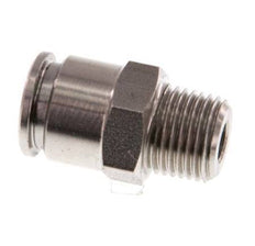 6mm x R1/8'' Steckverschraubung mit Außengewinde Edelstahl FKM