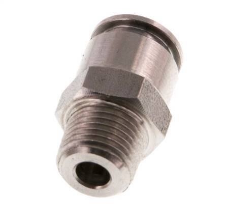 6mm x R1/8'' Steckverschraubung mit Außengewinde Edelstahl FKM