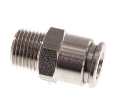 6mm x R1/8'' Steckverschraubung mit Außengewinde Edelstahl FKM