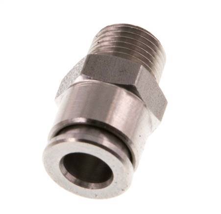 6mm x R1/8'' Steckverschraubung mit Außengewinde Edelstahl FKM