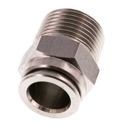 10mm x R3/8'' Steckverschraubung mit Außengewinde Messing FKM