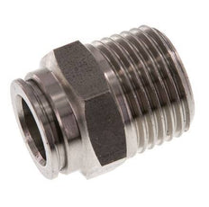 12mm x R1/2'' Push-in Fitting with Male Threads Stainless Steel FKM