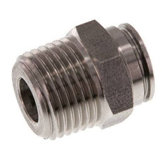 12mm x R1/2'' Steckverschraubung mit Außengewinde Messing FKM