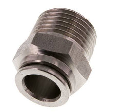 12mm x R1/2'' Steckverschraubung mit Außengewinde Messing FKM