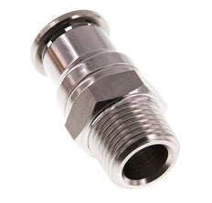 16mm x R1/2'' Steckverschraubung mit Außengewinde Messing/PA 66 NBR