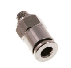 4mm x M 5 Push-in Fitting with Male Threads Stainless Steel FKM